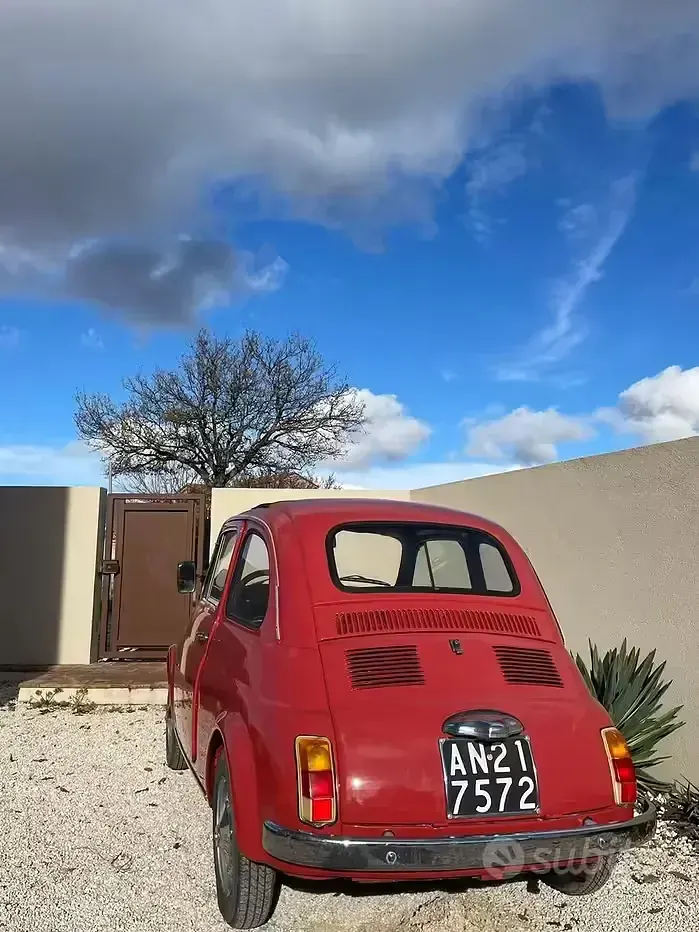 Usata Fiat 500 1970 Rosso Utilitaria