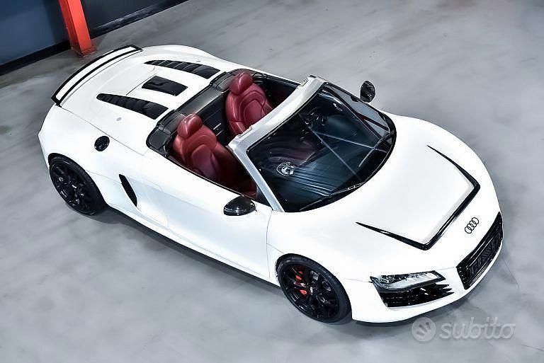 Usata Audi R8 Spyder 2011 Bianco Cabrio
