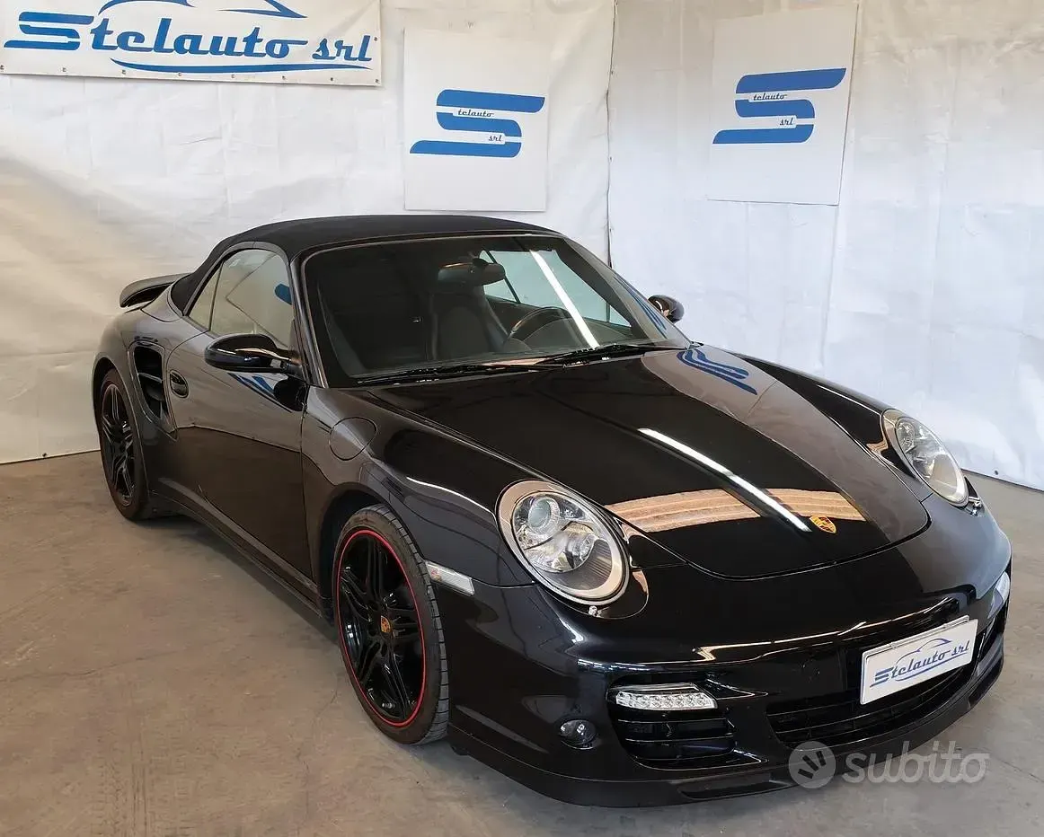 Usata Porsche 997 Turbo 480 CV (353 kW) 2009 Nero Cabrio