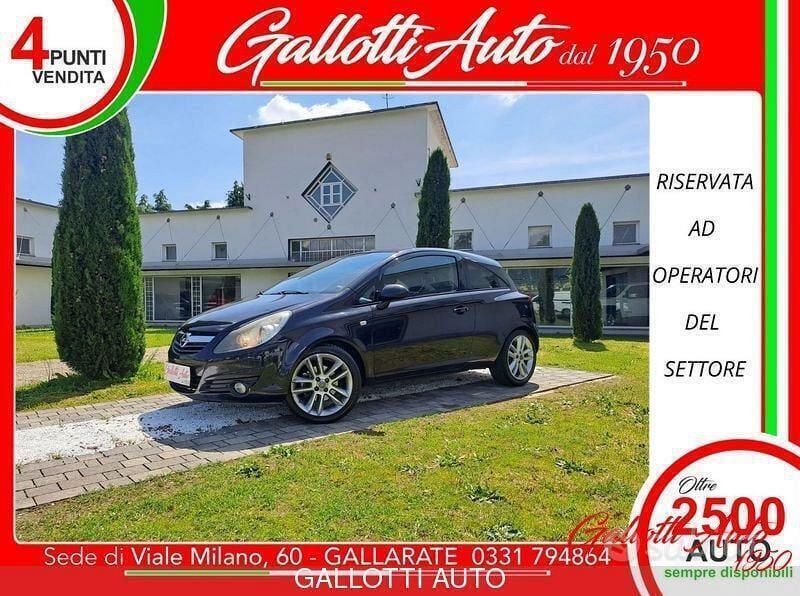 Nero Usata 2008 Opel Corsa Enjoy Tre volumi | 1990 € (Super prezzo) - Immagine 1/4