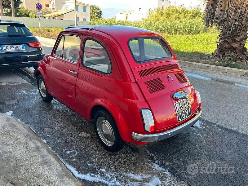 Usata Fiat 500 1960 Rosso Utilitaria