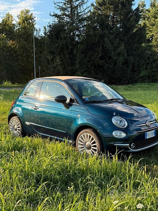 Usata Fiat 500C 69 CV (50 kW) 2018 Blu Cabrio