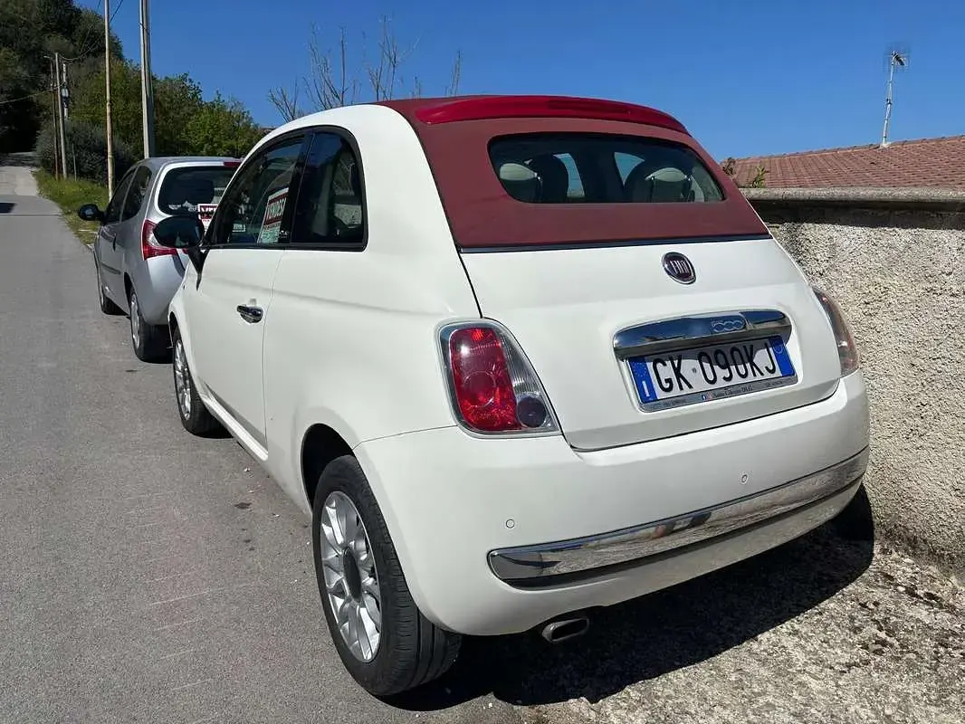 Usata Fiat 500C 95 CV (69 kW) 2013 Bianco Cabrio