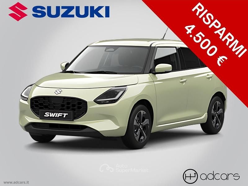 Nuova Suzuki Swift 83 CV (61 kW) 2025 Nero Utilitaria