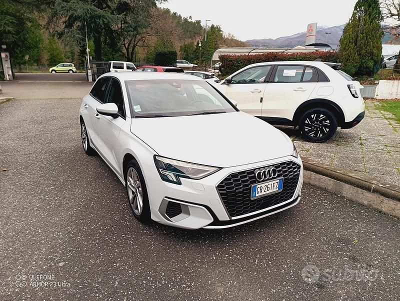 Usata Audi A3 115 CV (84 kW) 2021 Bianco Berlina