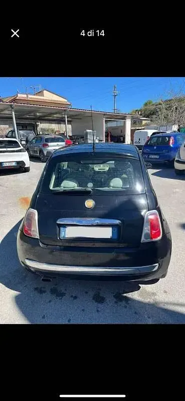 Usata Fiat 500 Lounge 69 CV (50 kW) 2008 Nero Utilitaria
