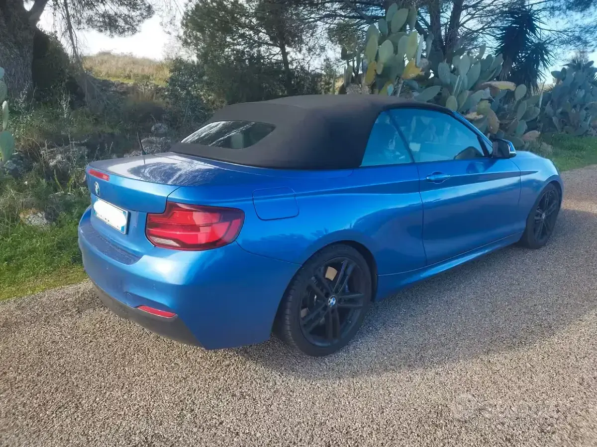 Usata BMW 218 M Sport 150 CV (110 kW) 2019 Bluazzurro Cabrio