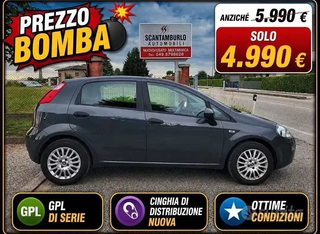 Usata Fiat Punto Street 77 CV (56 kW) 2014 Utilitaria