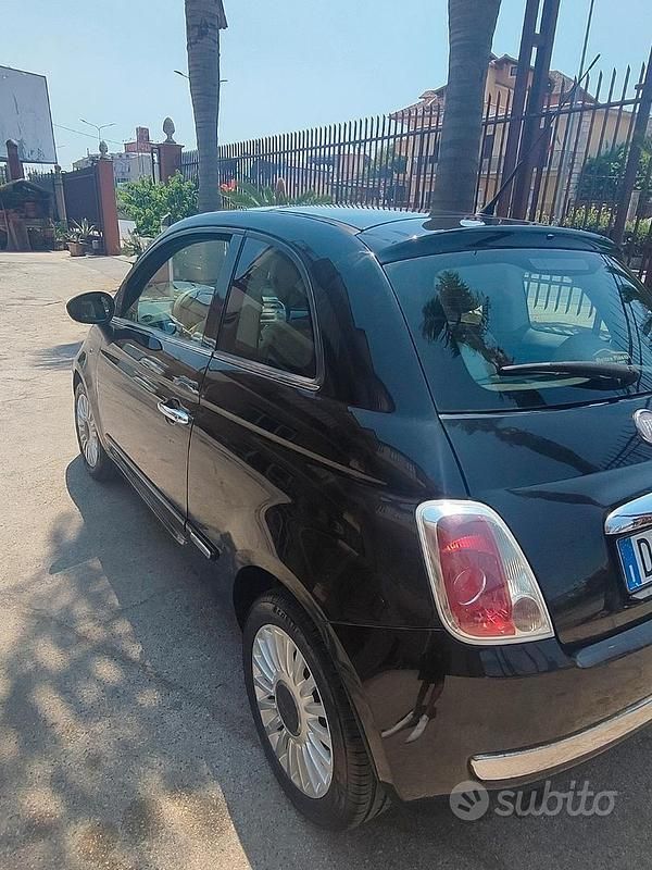 Usata Fiat 500 75 CV (55 kW) 2009 Nero Utilitaria
