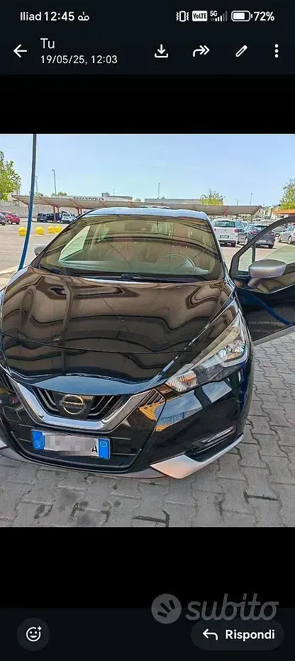 Usata Nissan Micra Tekna 90 CV (66 kW) 2017 Nero Utilitaria