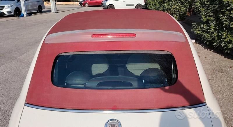 Usata Fiat 500 Lounge 69 CV (50 kW) 2010 Bianco Cabrio