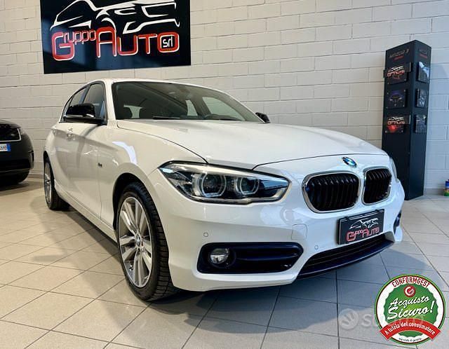 Usata BMW 118 Sport Line 150 CV (110 kW) 2017 Bianco Utilitaria