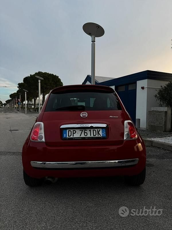 Usata Fiat 500 Sport 100 CV (73 kW) 2008 Rosso Berlina