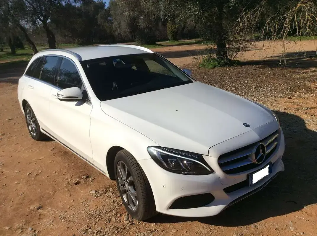 Usata Mercedes C200 136 CV (100 kW) 2016 Bianco Station wagon