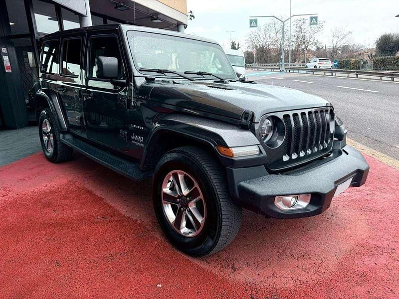 Usata Jeep Wrangler Unlimited Sahara 200 CV (147 kW) 2018 Grigio scuro SUV