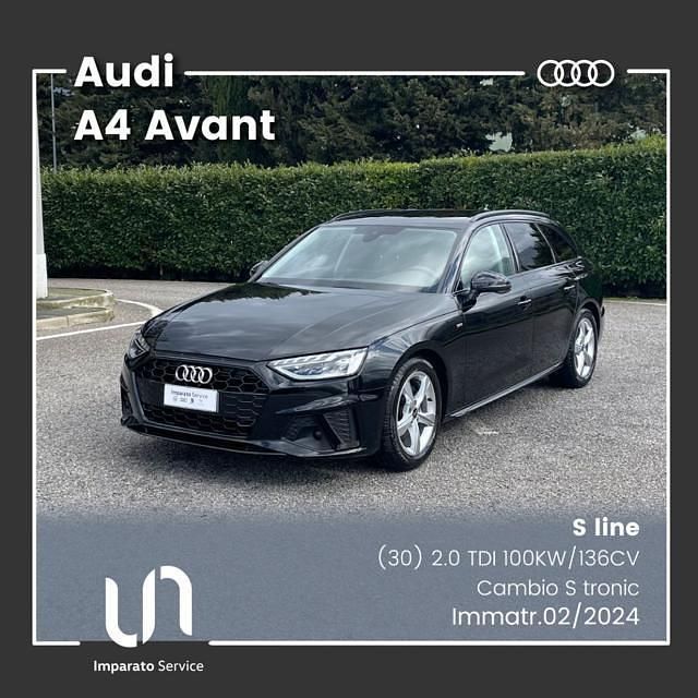 Usata Audi A4 S-Line 136 CV (100 kW) 2024 Nero mito metallizzato Station wagon