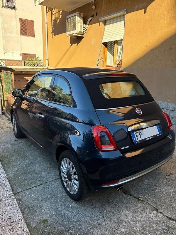 Blu Usata 2018 Fiat 500 Cabrio | 15.500 € - Immagine 1/4