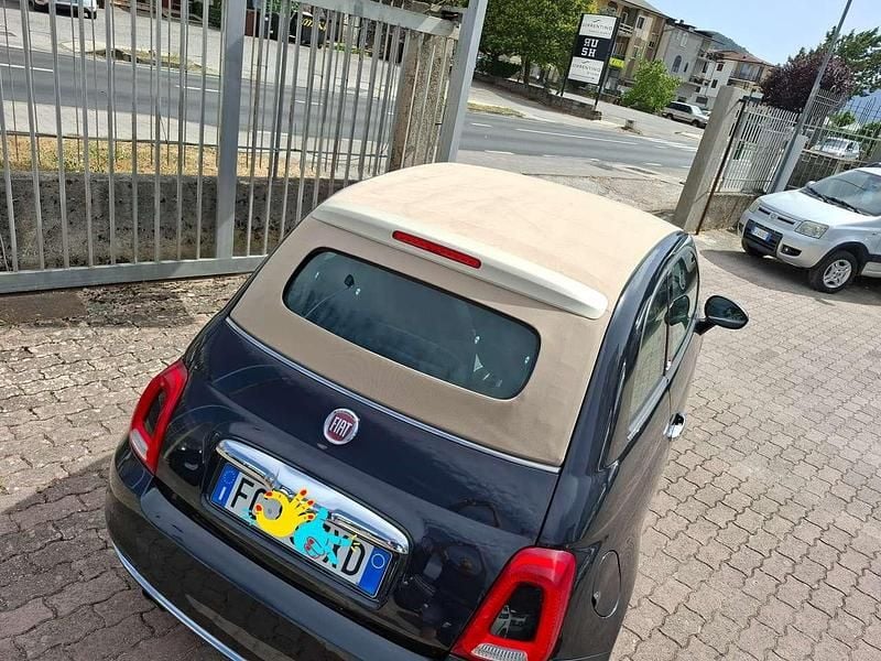 Usata Fiat 500C Lounge 69 CV (50 kW) 2016 Blu/azzurro Cabrio