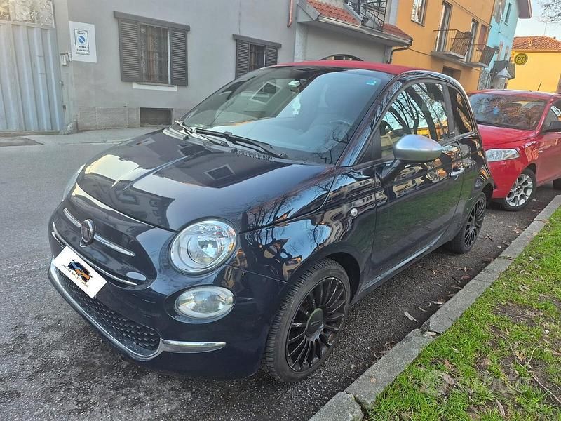 Usata Fiat 500 Lounge 85 CV (62 kW) 2012 Blu Cabrio
