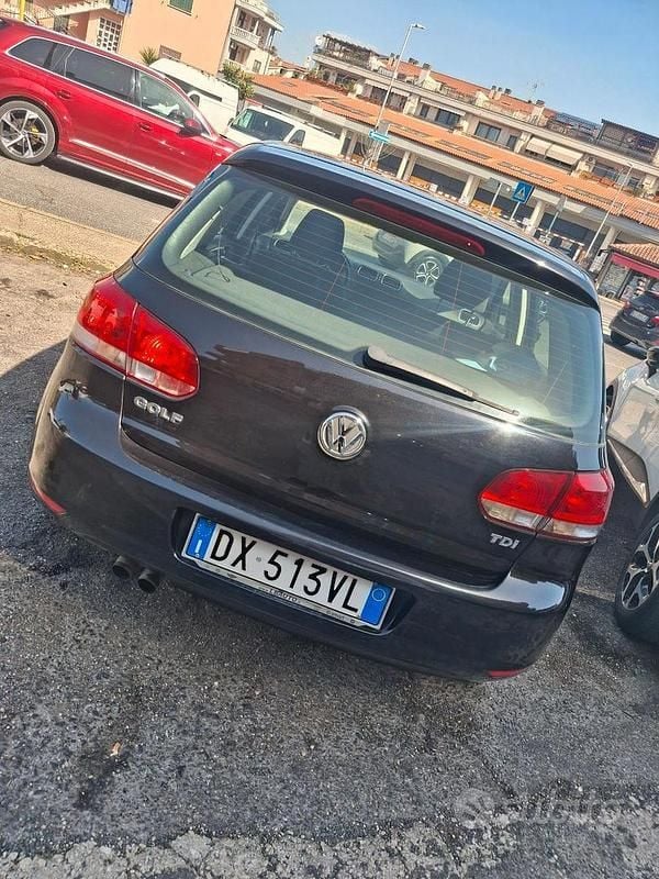 Usata VW Golf VI 110 CV (80 kW) 2010 Nero Utilitaria