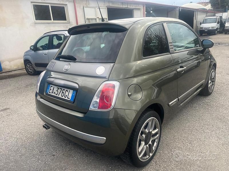 Usata Fiat 500 75 CV (55 kW) 2009 Verde Cabrio