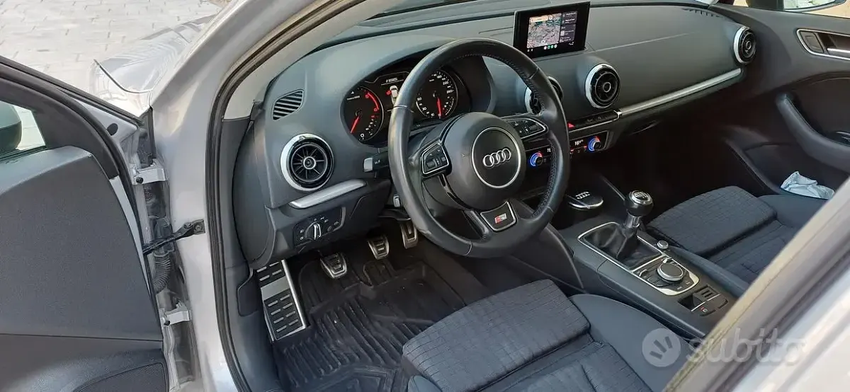 Usata Audi A3 S-Line 105 CV (77 kW) 2014 Grigio Berlina