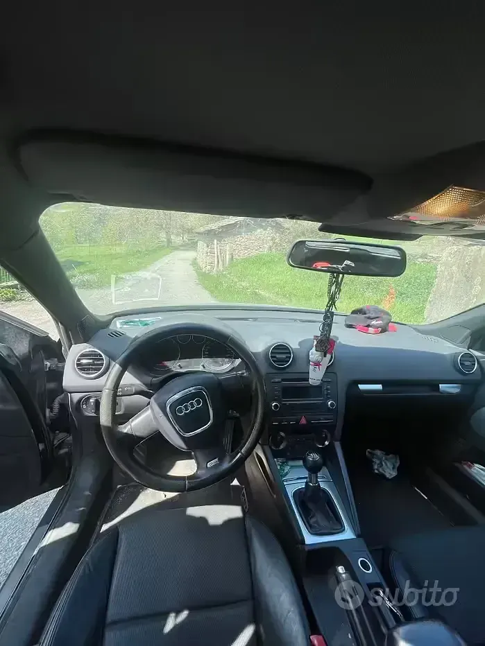 Usado Audi A3 140 CV (102 kW) 2007 Negro Utilitario