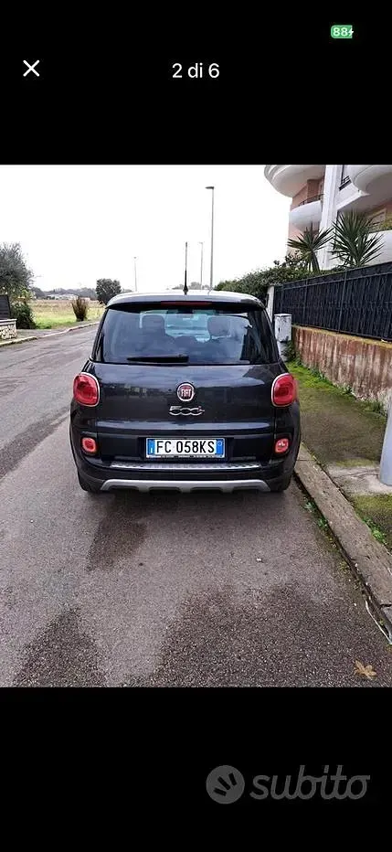 Usata Fiat 500L Trekking 95 CV (69 kW) 2015 Grigio Monovolume