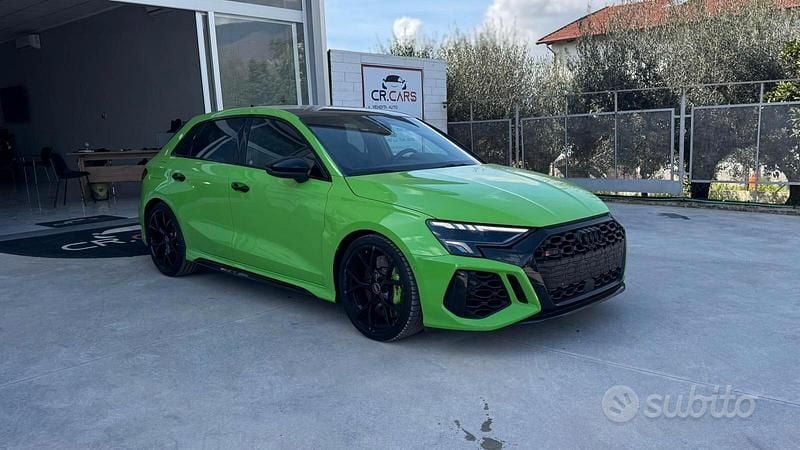 Usata Audi A3 400 CV (294 kW) 2022 Verde Berlina