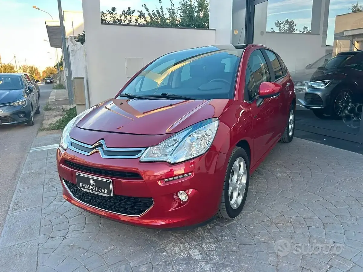 Usata Citroën C3 Exclusive 75 CV (55 kW) 2016 Rosso Berlina