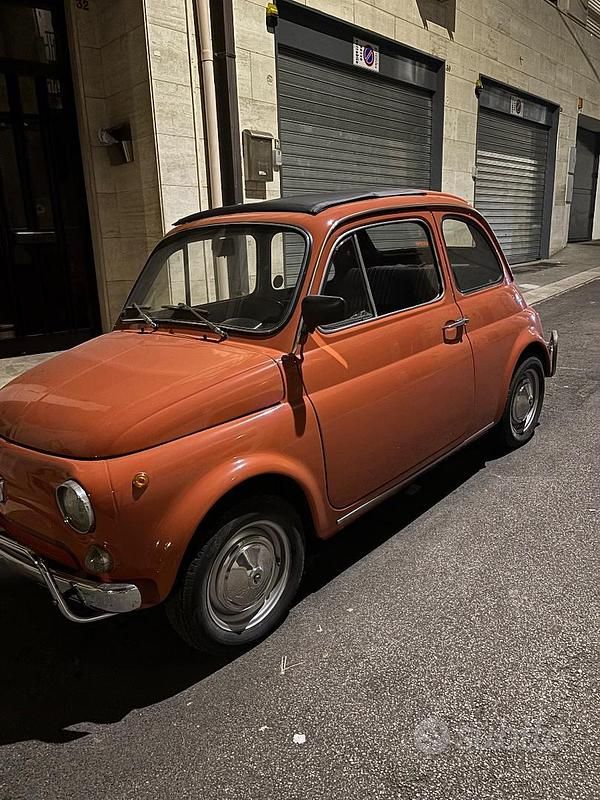 Usata Fiat 500 1970 Rosso Berlina