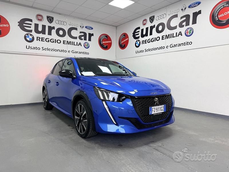 Usata Peugeot 208 GT-line 101 CV (74 kW) 2020 Blu Utilitaria