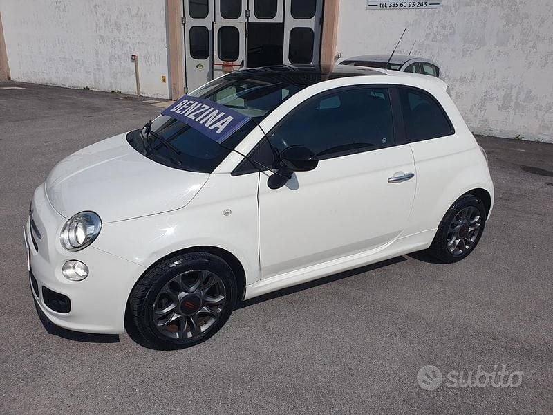 Usata Fiat 500S Lounge 69 CV (50 kW) 2013 Bianco Utilitaria