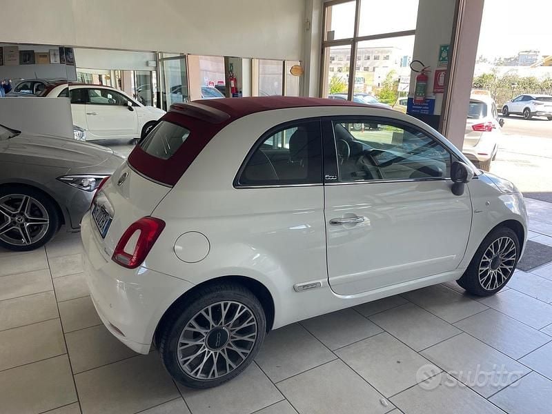 Usata Fiat 500C Lounge 69 CV (50 kW) 2019 Bianco Cabrio