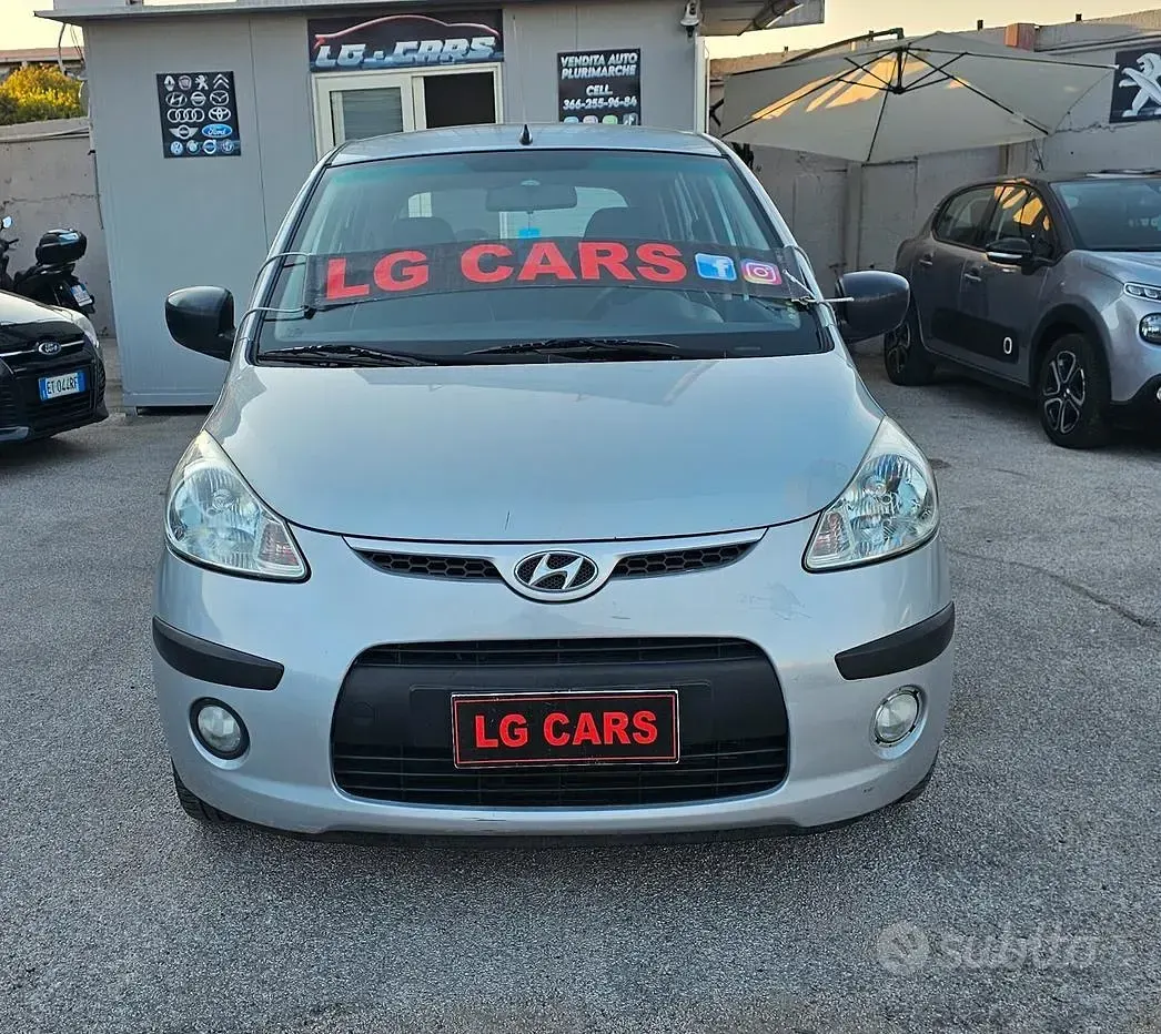 Usata Hyundai i10 Style 66 CV (48 kW) 2009 Grigio Utilitaria