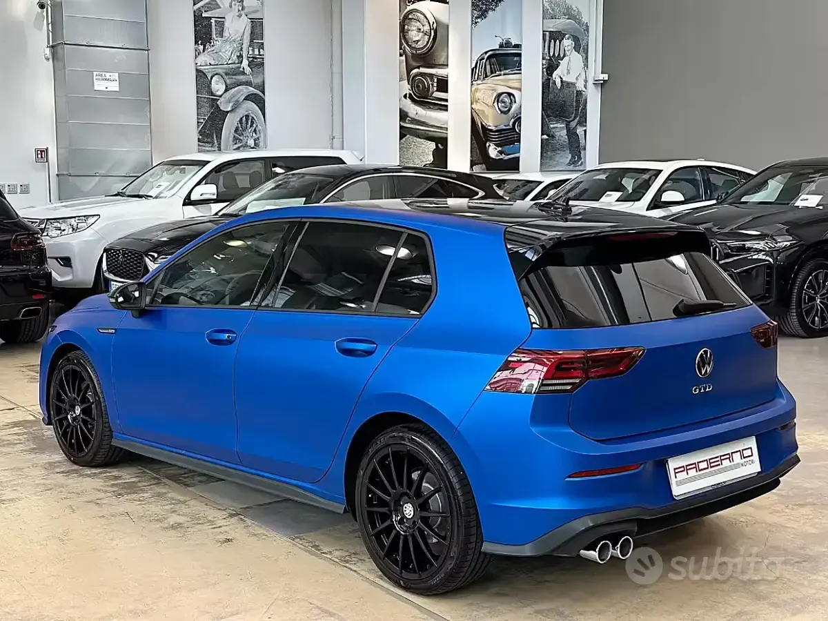 Usata VW Golf VIII GTD 200 CV (147 kW) 2022 Blu Berlina