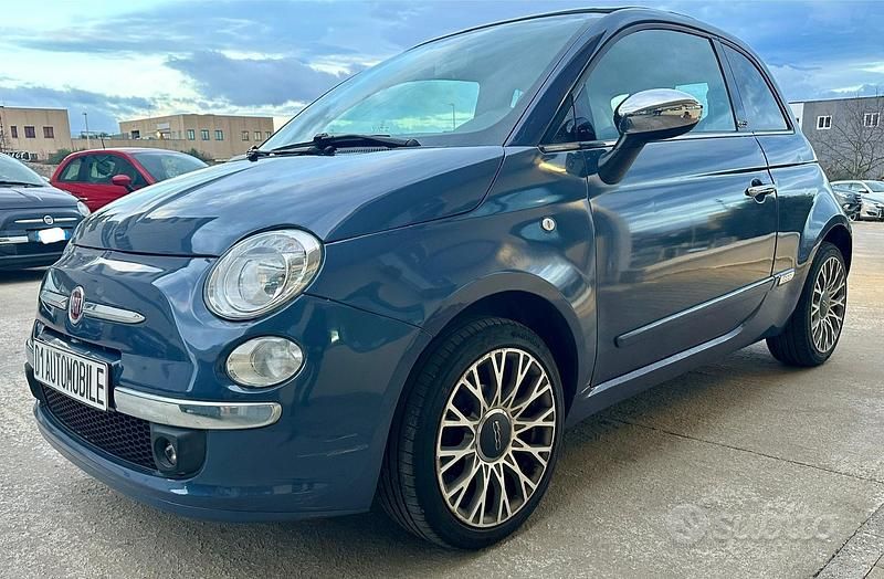 Usata Fiat 500C 69 CV (50 kW) 2014 Blu Cabrio