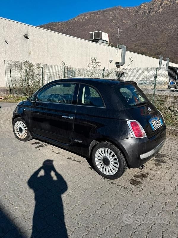 Usata Fiat 500 Lounge 69 CV (50 kW) 2010 Nero Utilitaria