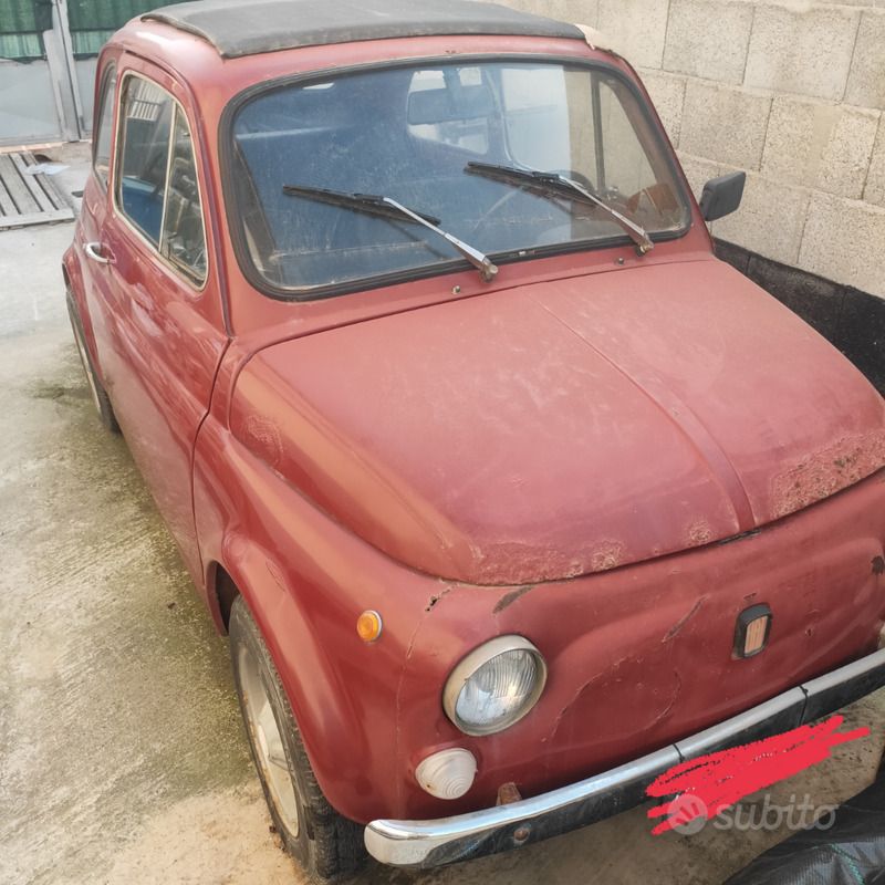 Usata Fiat 500 1970 Rosso Utilitaria