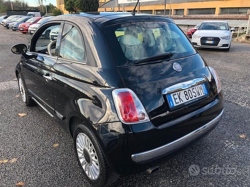Usata Fiat 500 Lounge 69 CV (50 kW) 2011 Nero Berlina