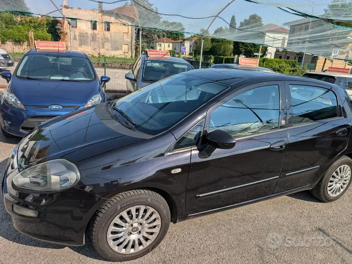 Usata Fiat Punto Lounge 75 CV (55 kW) 2011 Nero Utilitaria