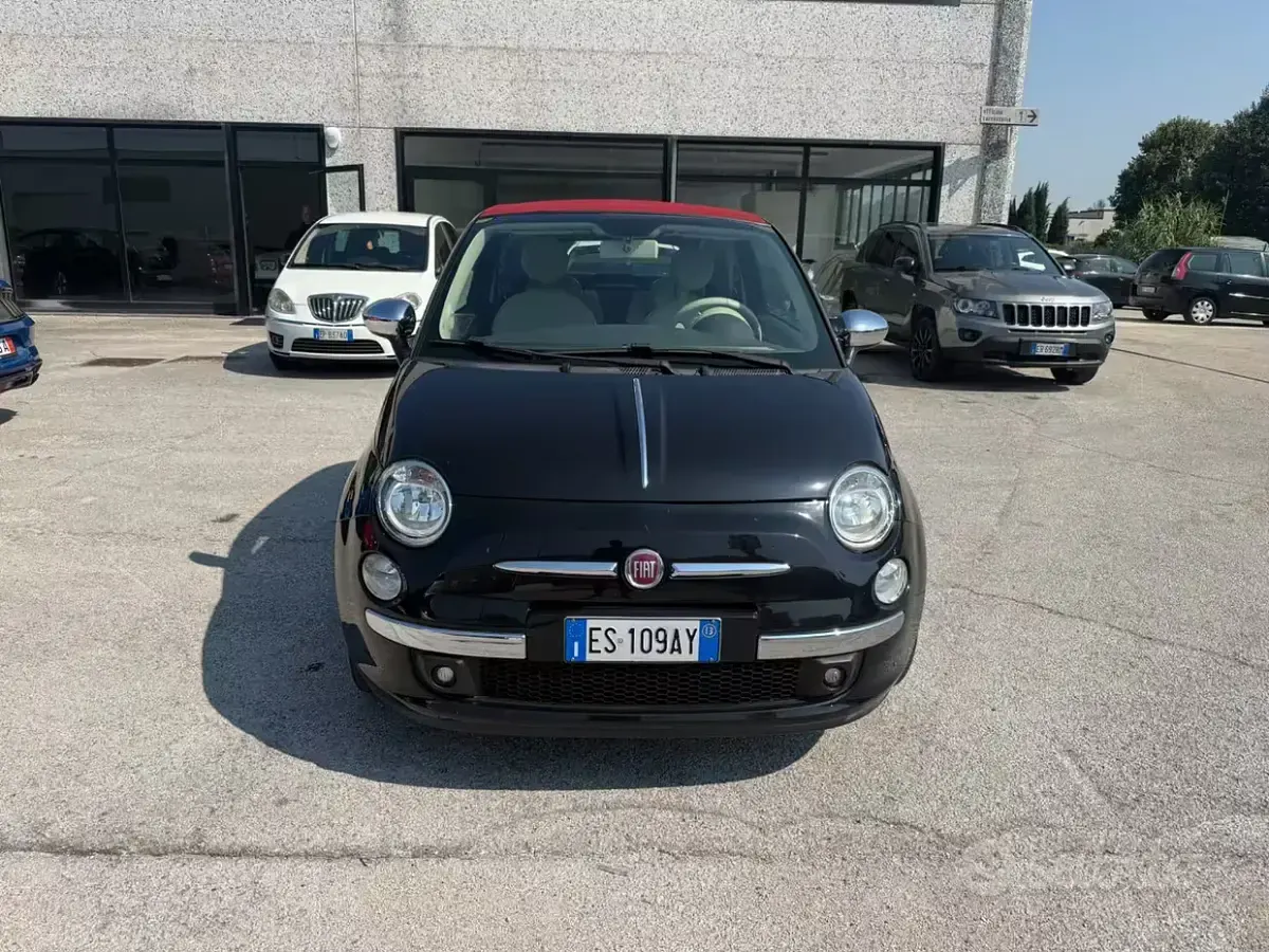Usata Fiat 500C Lounge 69 CV (50 kW) 2013 Nero Cabrio