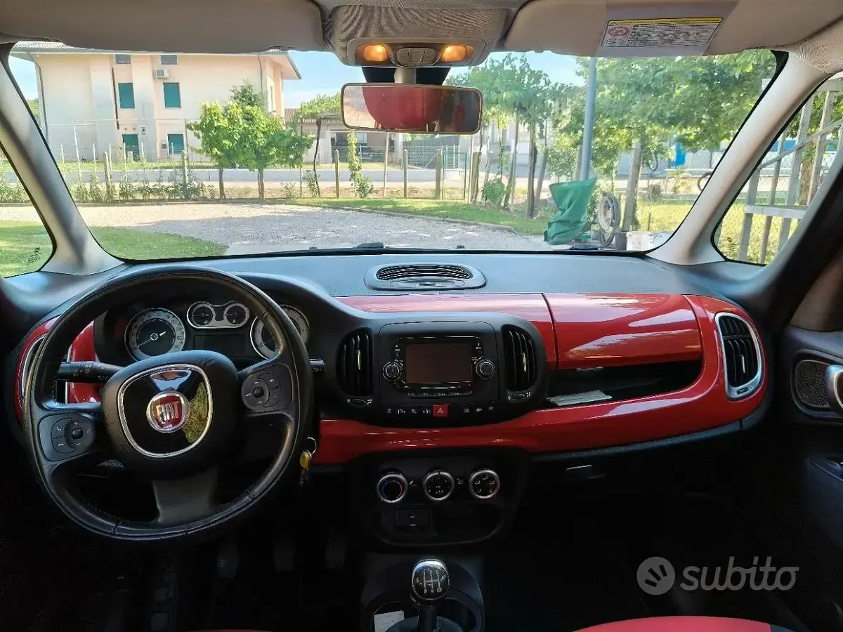 Usata Fiat 500L Easy 85 CV (62 kW) 2012 Rosso Monovolume
