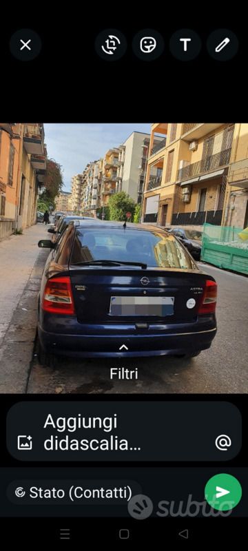 Usata Opel Astra 90 CV (66 kW) 1999 Blu Berlina