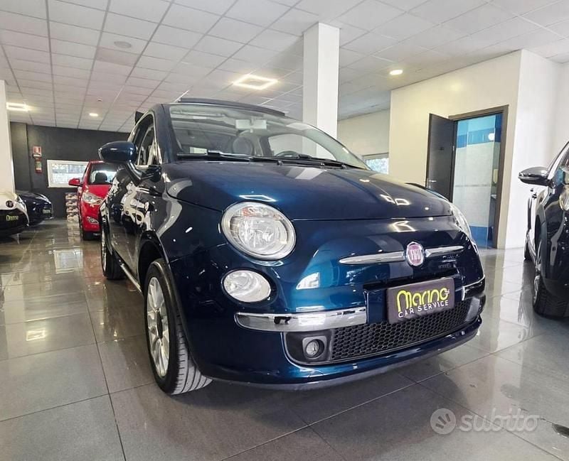 Usata Fiat 500C Lounge 69 CV (50 kW) 2013 Blu Cabrio