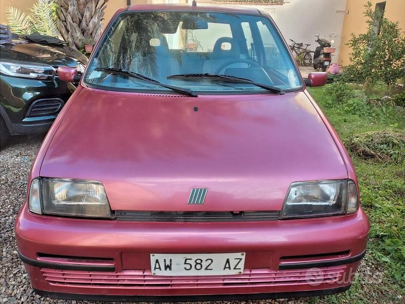 Usata Fiat Cinquecento 1998 Rosso Utilitaria