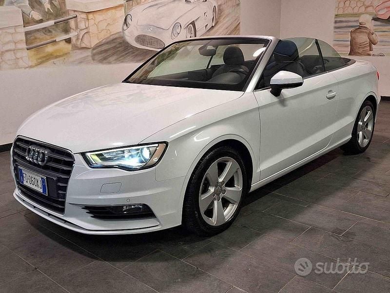 Usata Audi A3 Cabriolet Ambition 150 CV (110 kW) 2016 Bianco Cabrio