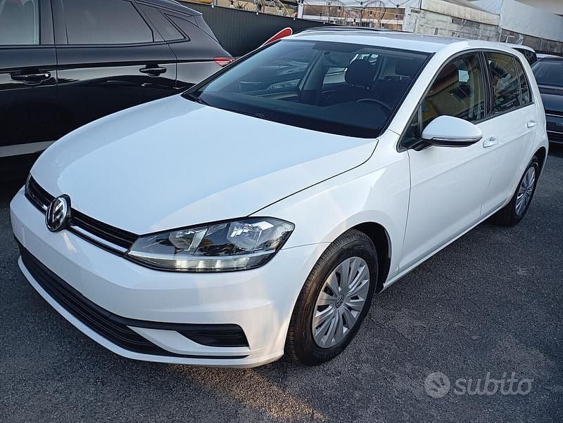 Usata VW Golf VII Trendline 86 CV (63 kW) 2019 Bianco Berlina