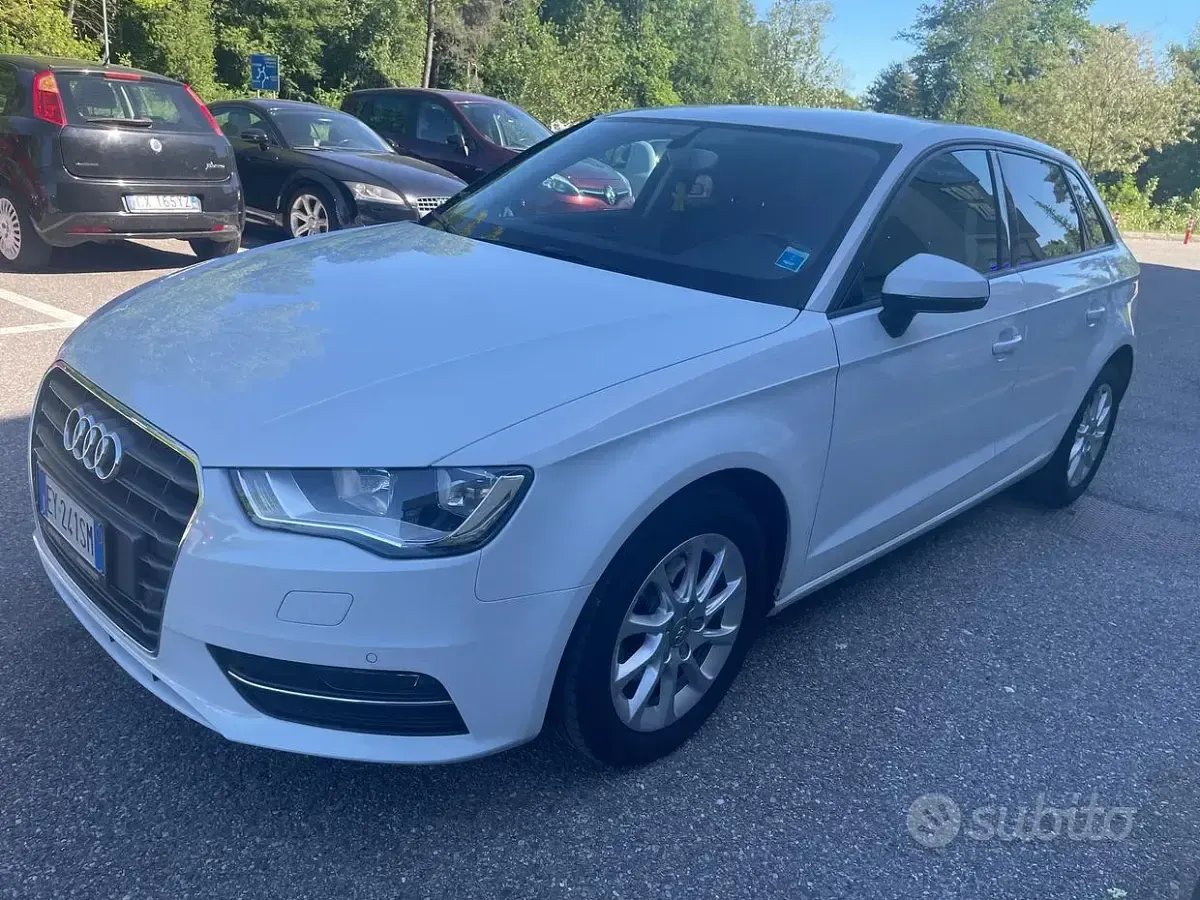 Usata Audi A3 110 CV (80 kW) 2015 Bianco Berlina