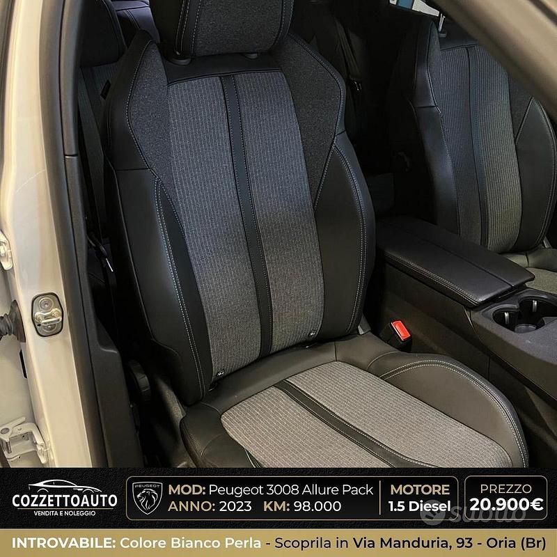 Usata Peugeot 3008 Allure 131 CV (96 kW) 2023 Bianco SUV